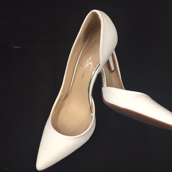 Jessica Simpson Shoes - Jessica Simpson white pumps